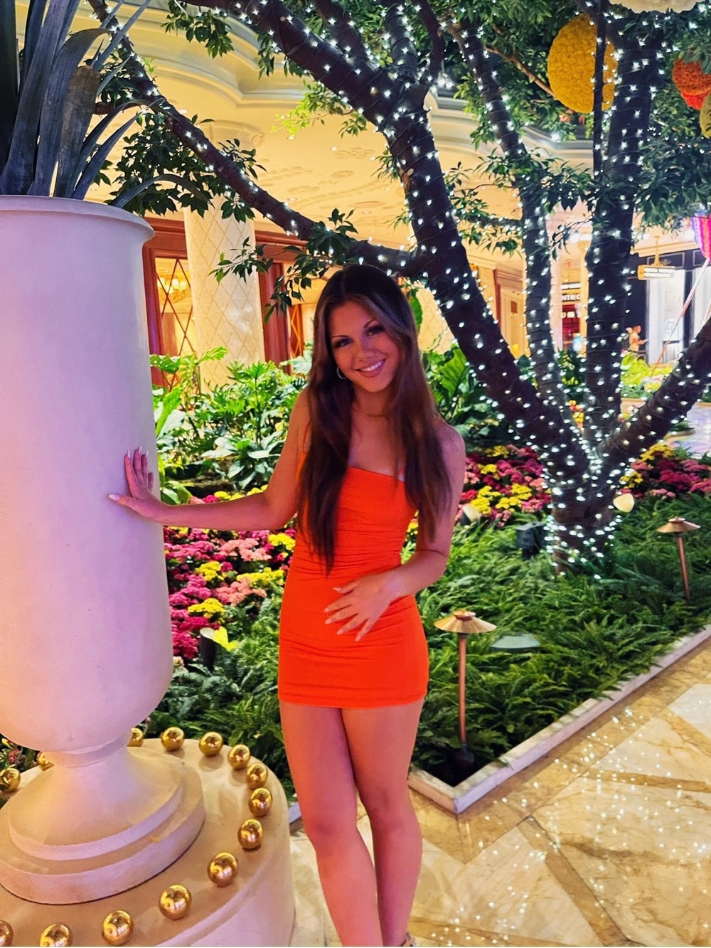 Orange Mini dress